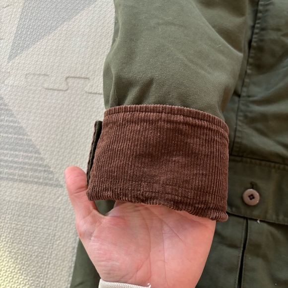 L.L. Bean Women’s Green Quilted Barn Coat Size Large Reg - Picture 6 of 8